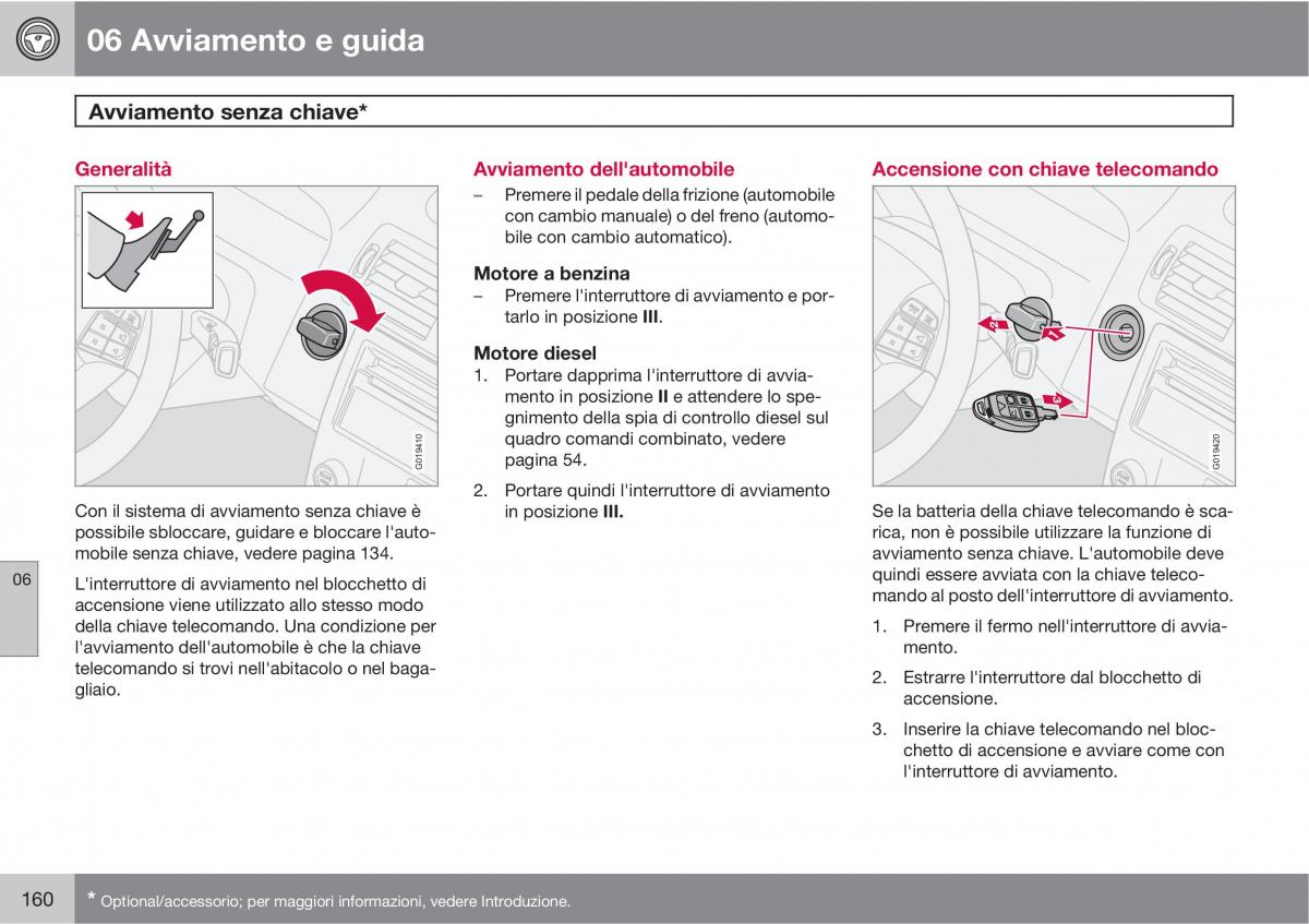 Volvo C30 manuale del proprietario / page 162