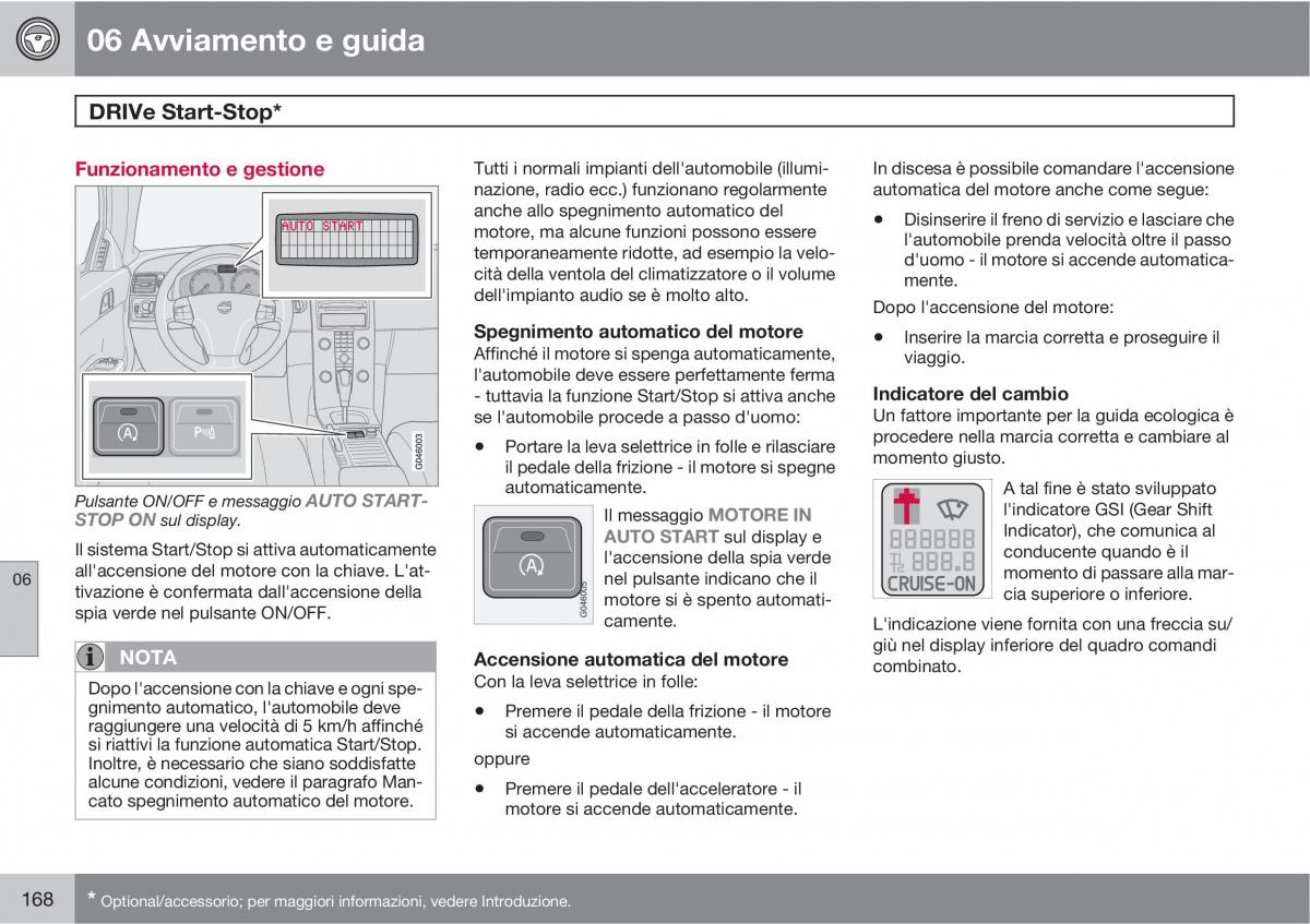 Volvo C30 manuale del proprietario / page 170