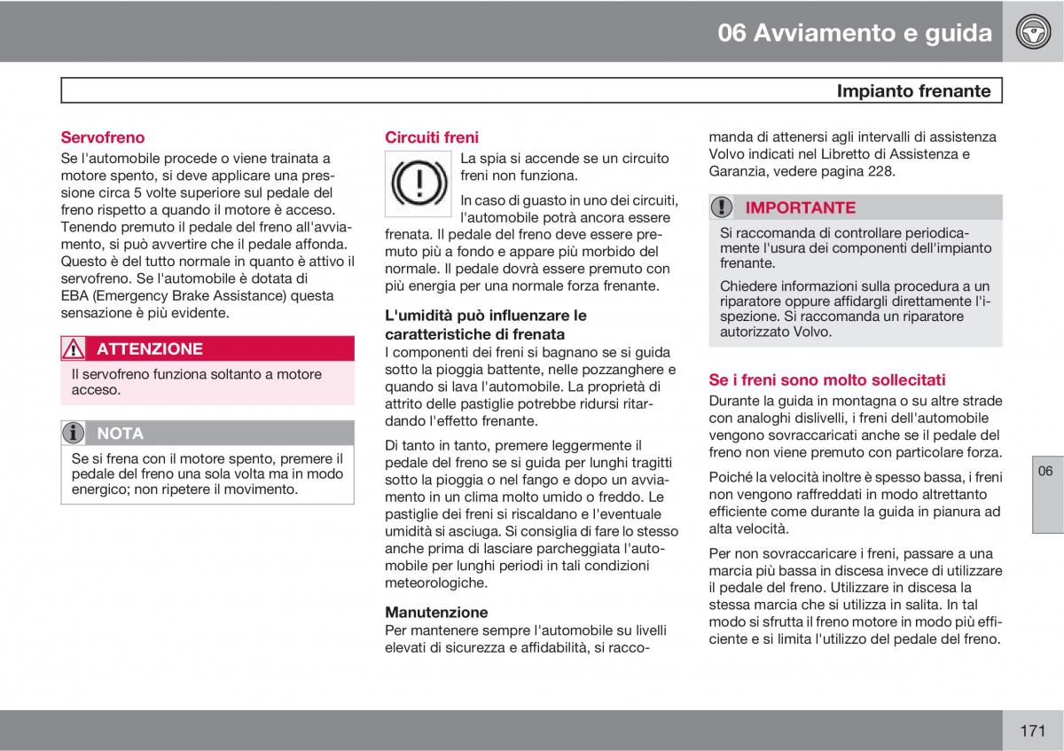 Volvo C30 manuale del proprietario / page 173