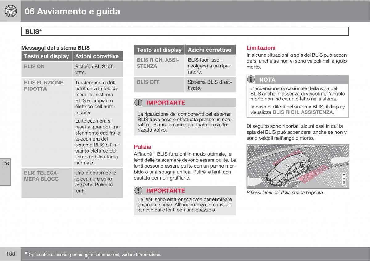 Volvo C30 manuale del proprietario / page 182