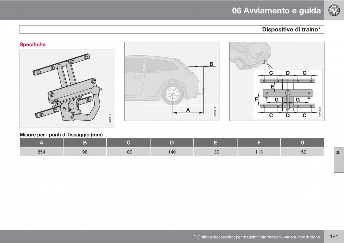 Volvo C30 manuale del proprietario / page 193