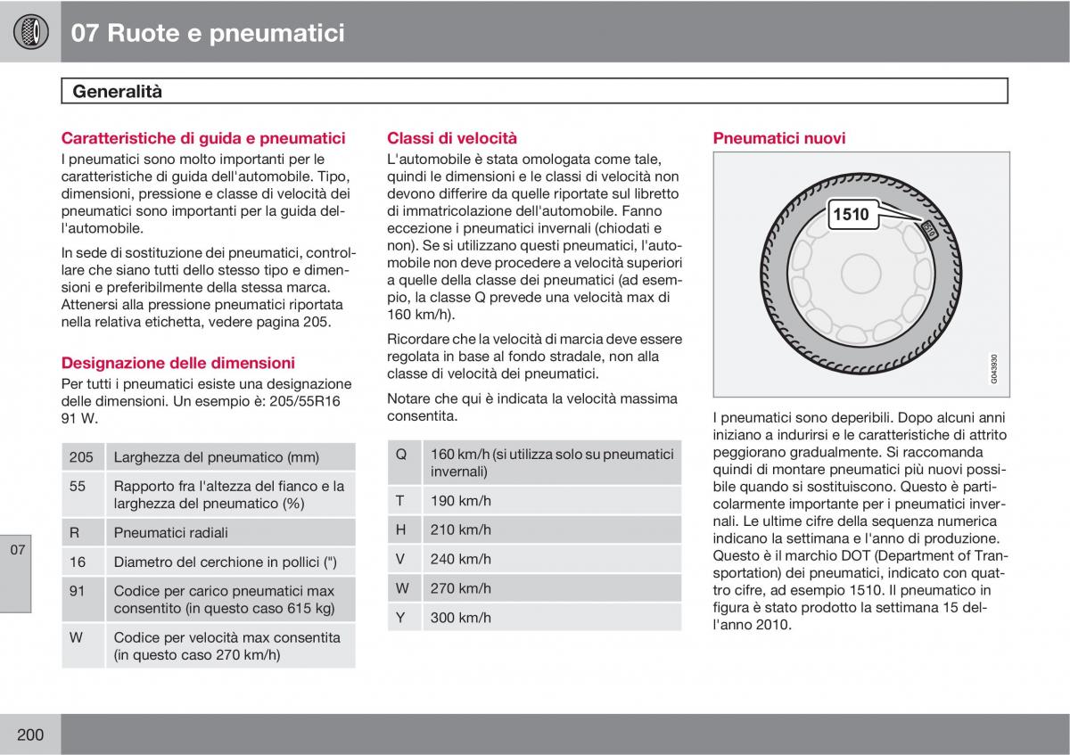 Volvo C30 manuale del proprietario / page 202