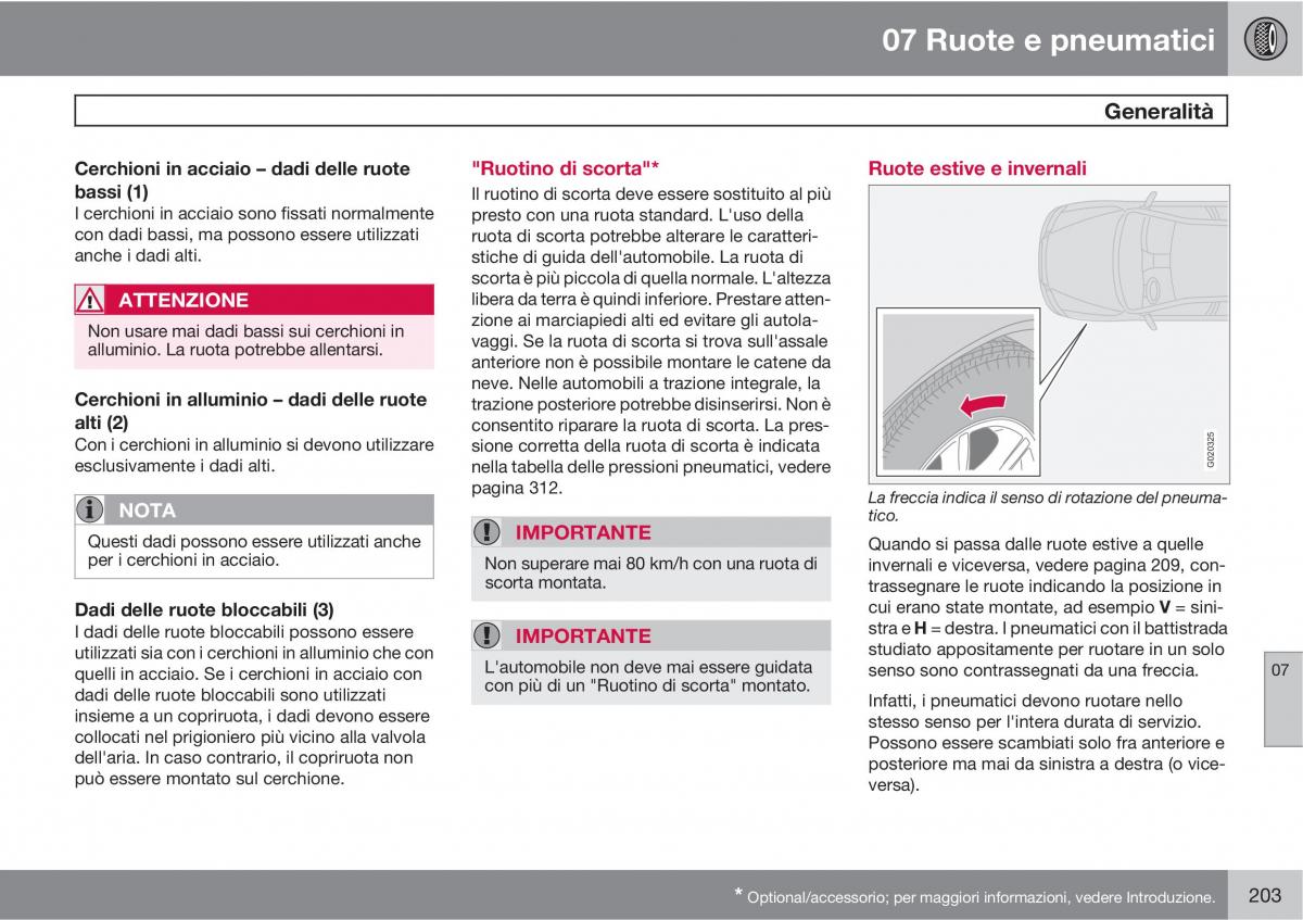 Volvo C30 manuale del proprietario / page 205