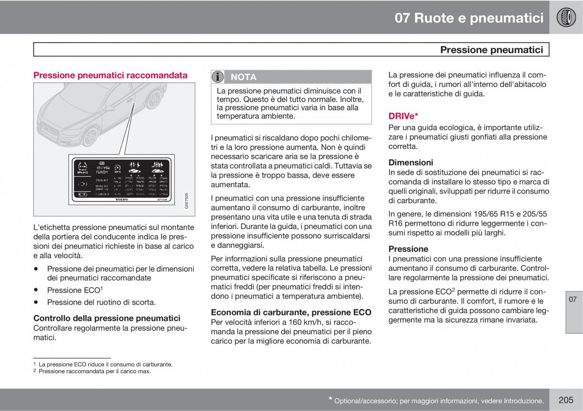 Volvo C30 manuale del proprietario / page 207