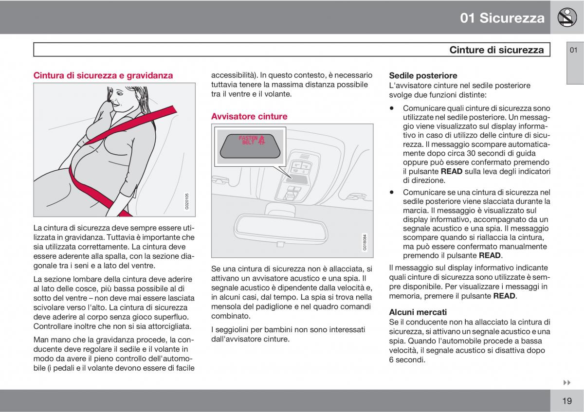 Volvo C30 manuale del proprietario / page 21