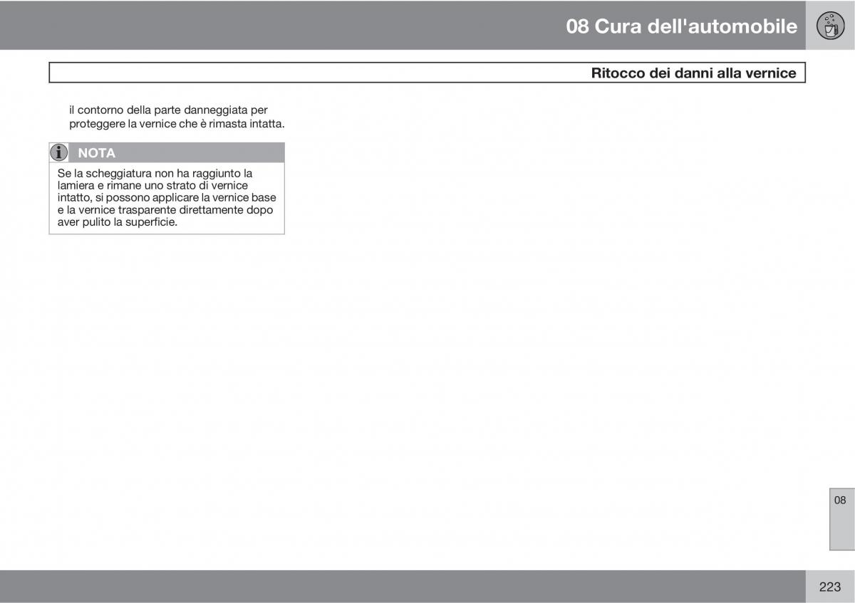 Volvo C30 manuale del proprietario / page 225