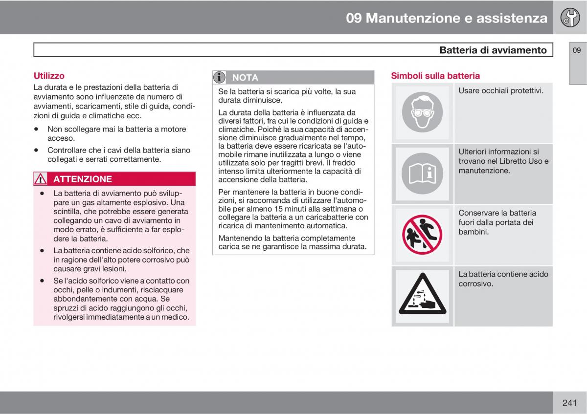 Volvo C30 manuale del proprietario / page 243