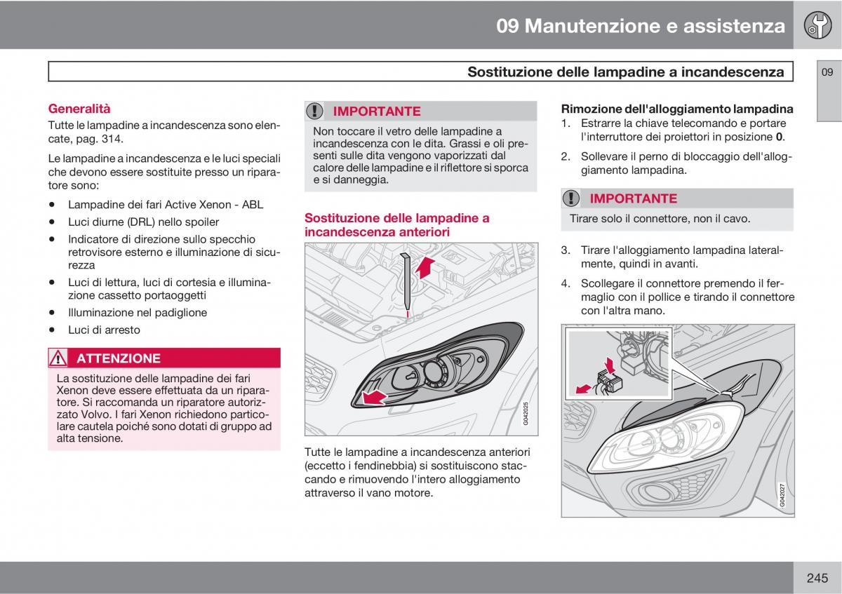 Volvo C30 manuale del proprietario / page 247