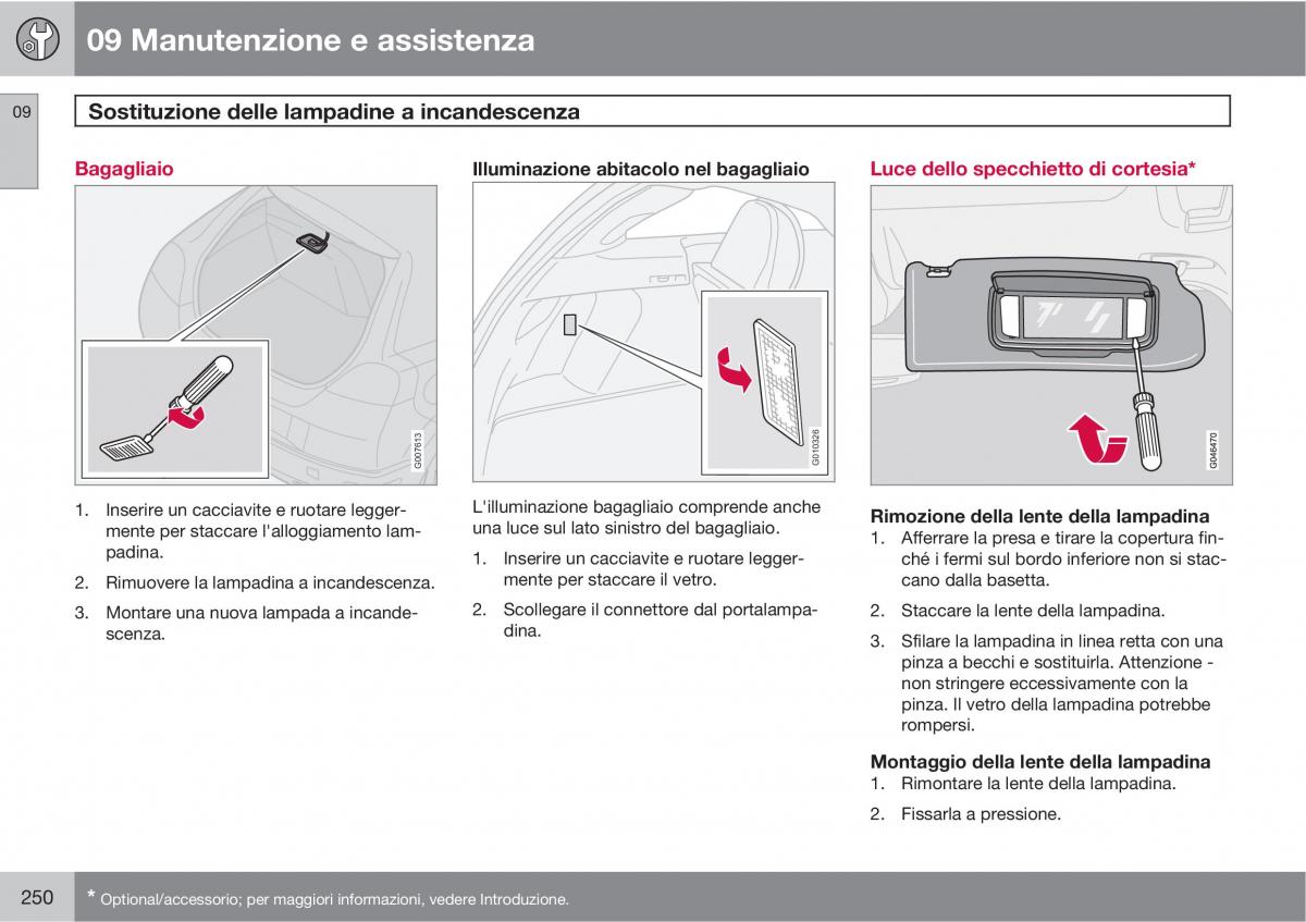 Volvo C30 manuale del proprietario / page 252