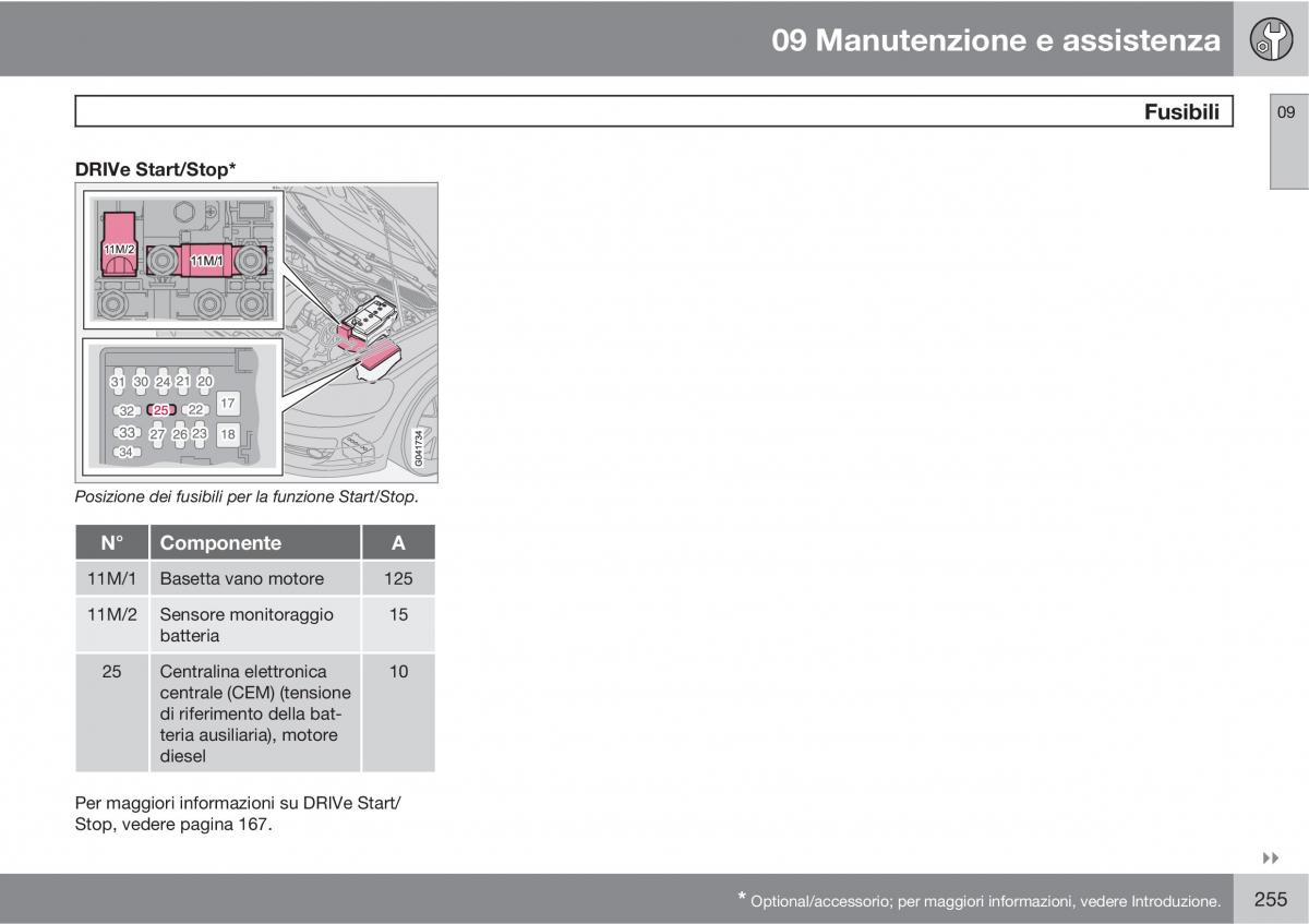 Volvo C30 manuale del proprietario / page 257