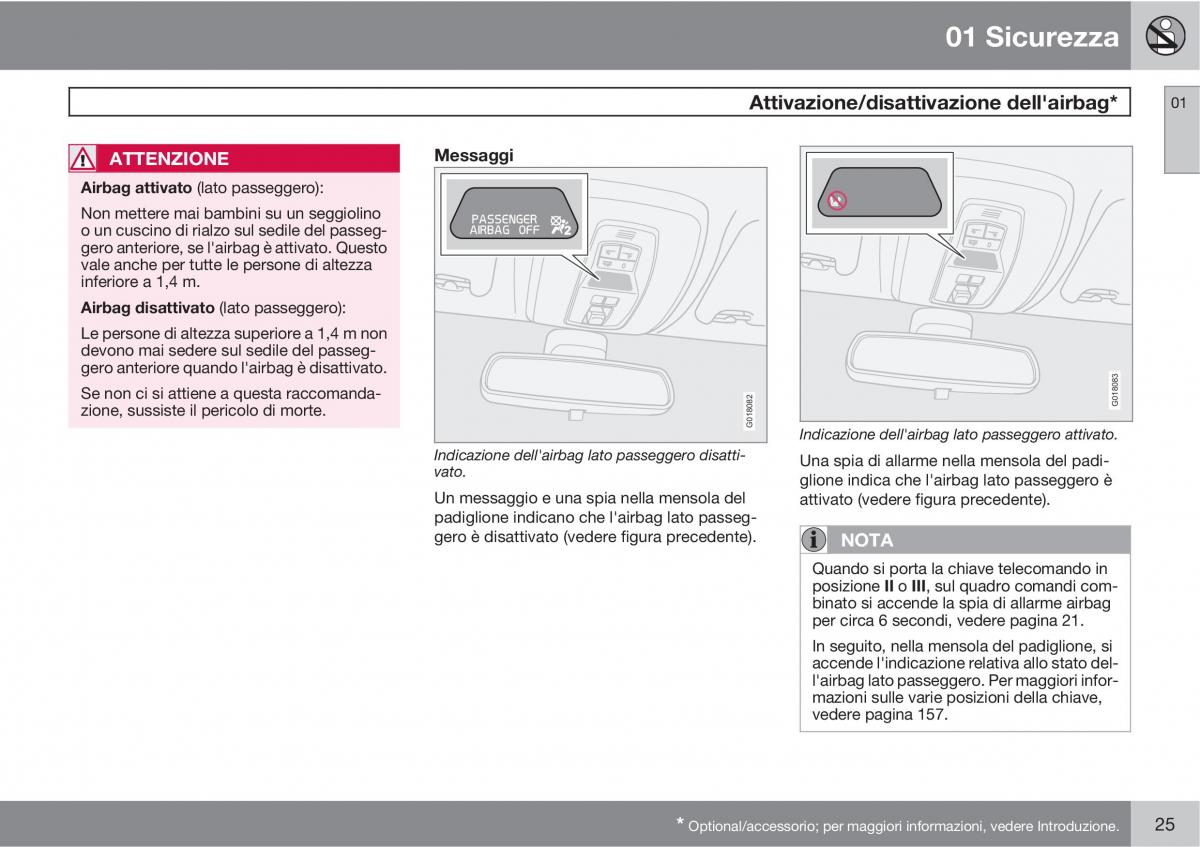 Volvo C30 manuale del proprietario / page 27