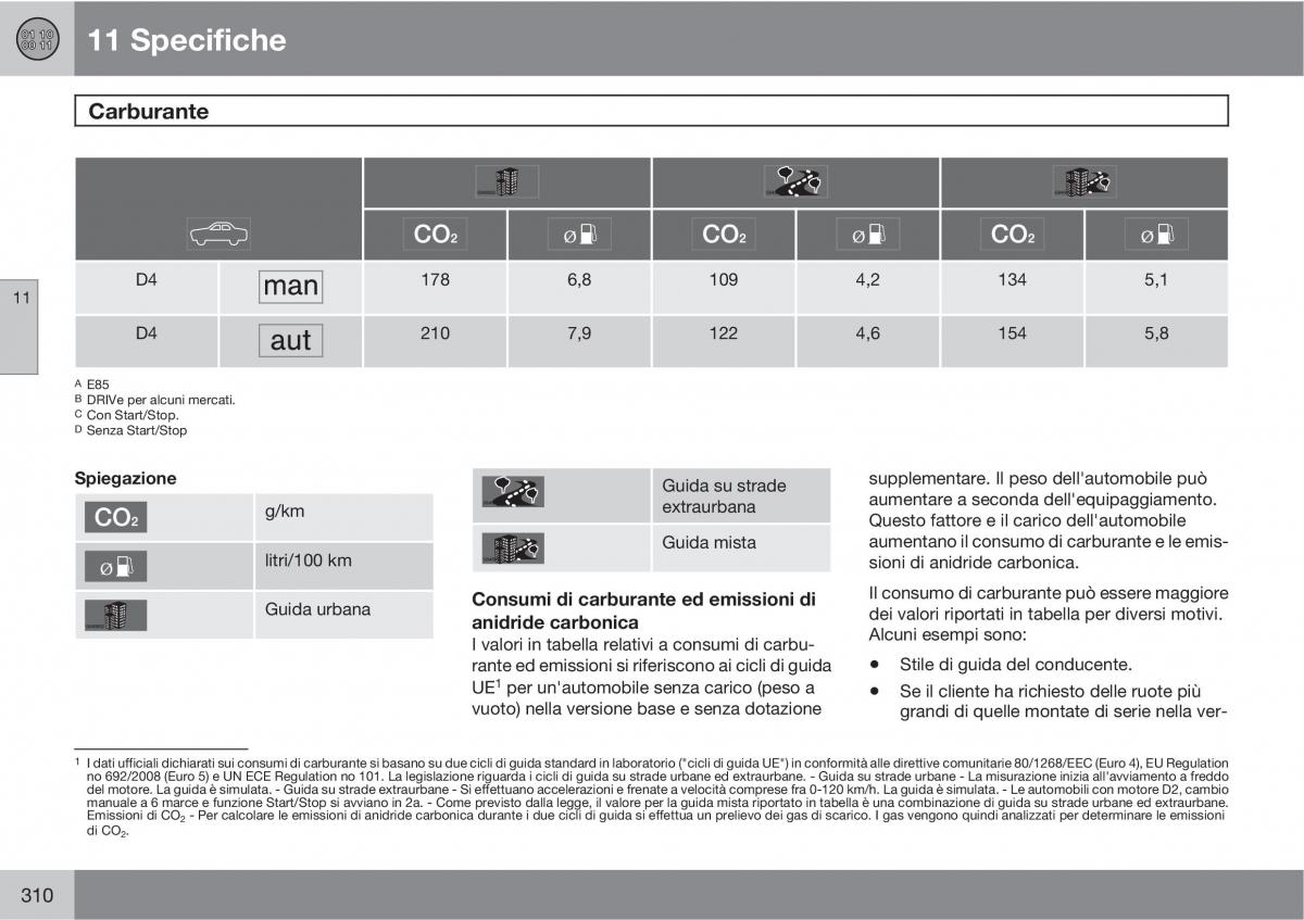 Volvo C30 manuale del proprietario / page 312