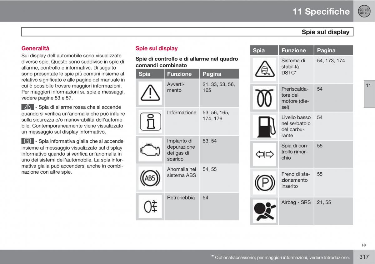 Volvo C30 manuale del proprietario / page 319