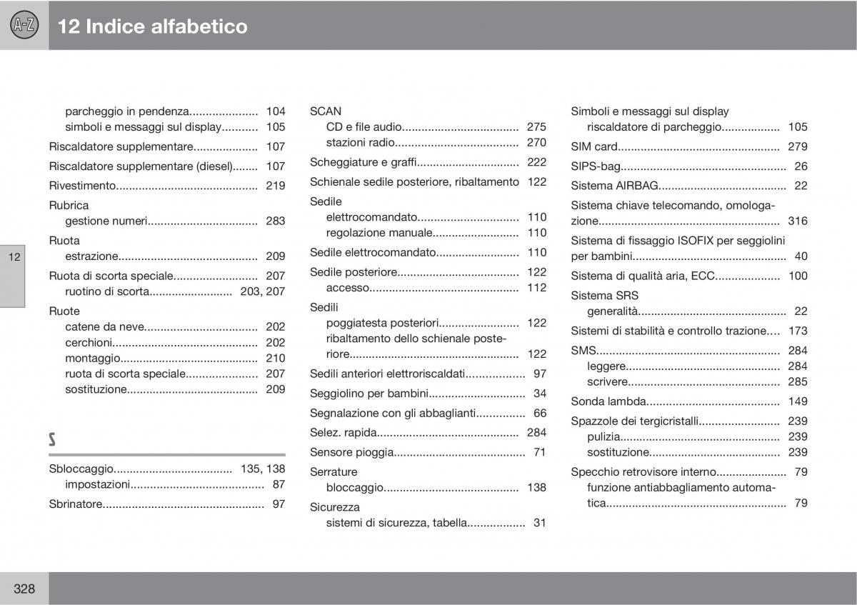 Volvo C30 manuale del proprietario / page 330