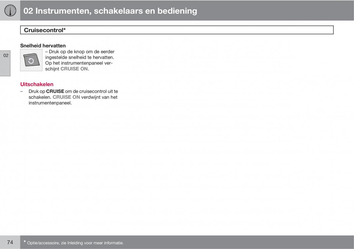 Volvo C30 handleiding / page 76