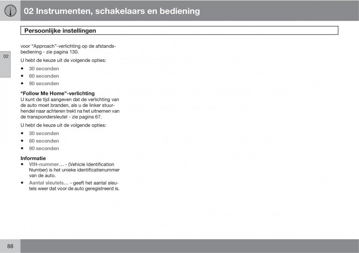 Volvo C30 handleiding / page 90