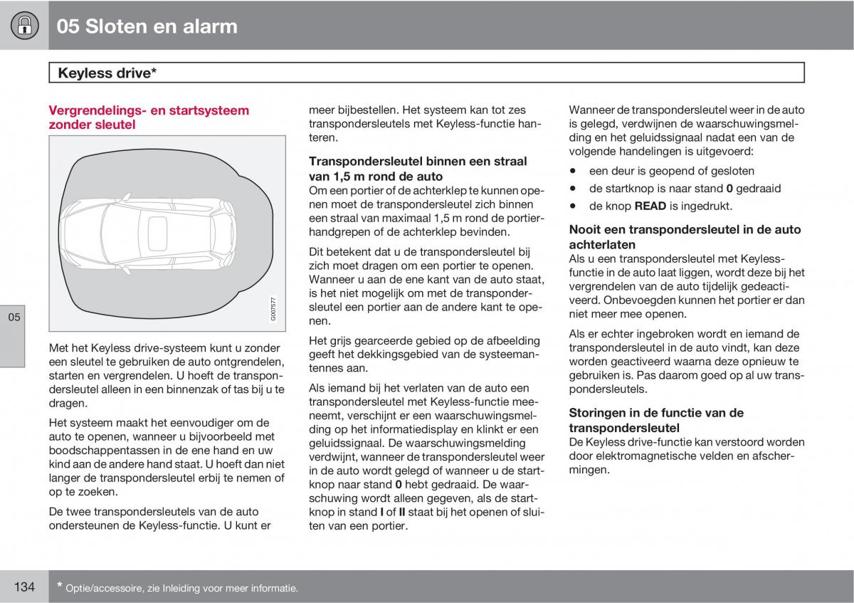 Volvo C30 handleiding / page 136