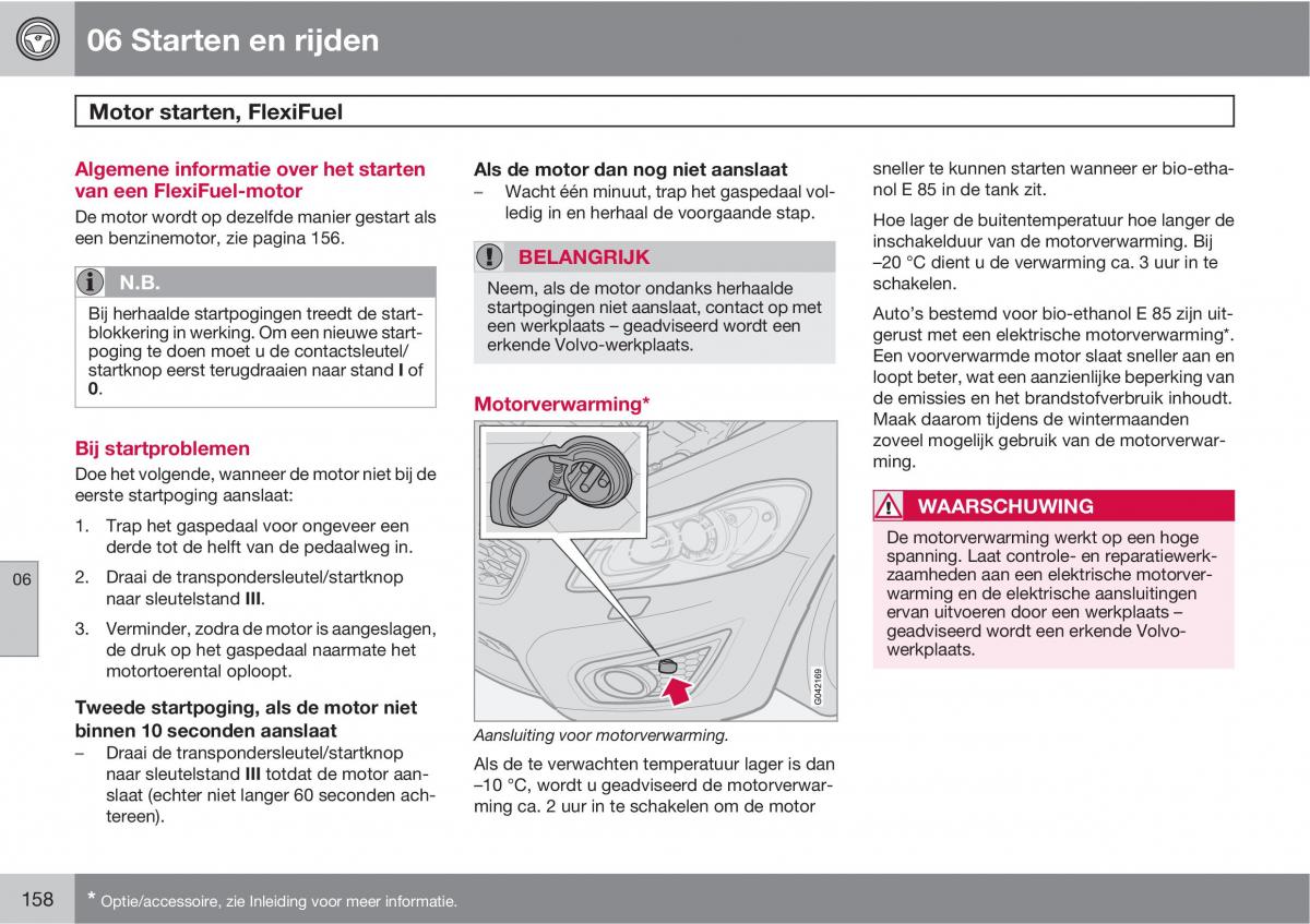 Volvo C30 handleiding / page 160