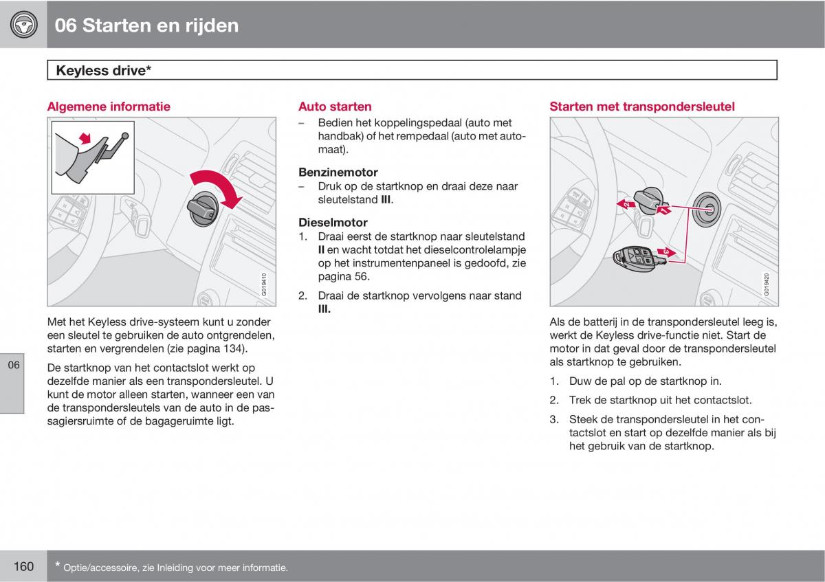 Volvo C30 handleiding / page 162