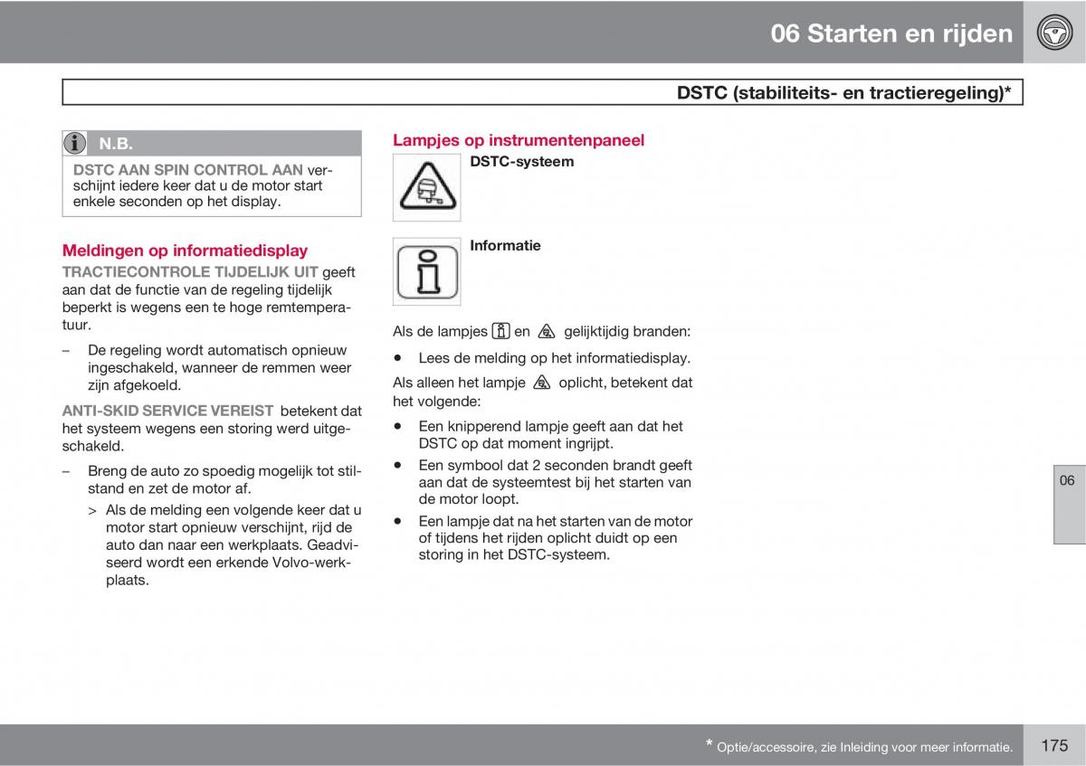 Volvo C30 handleiding / page 177