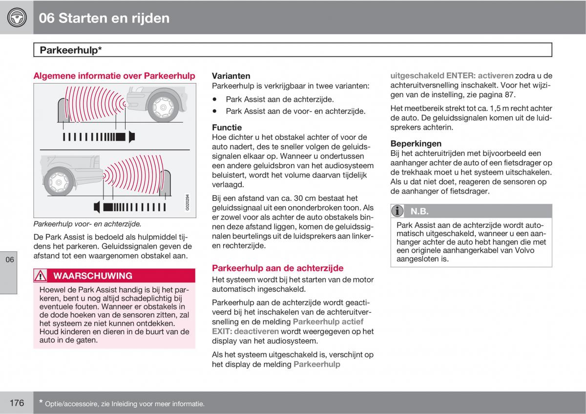 Volvo C30 handleiding / page 178