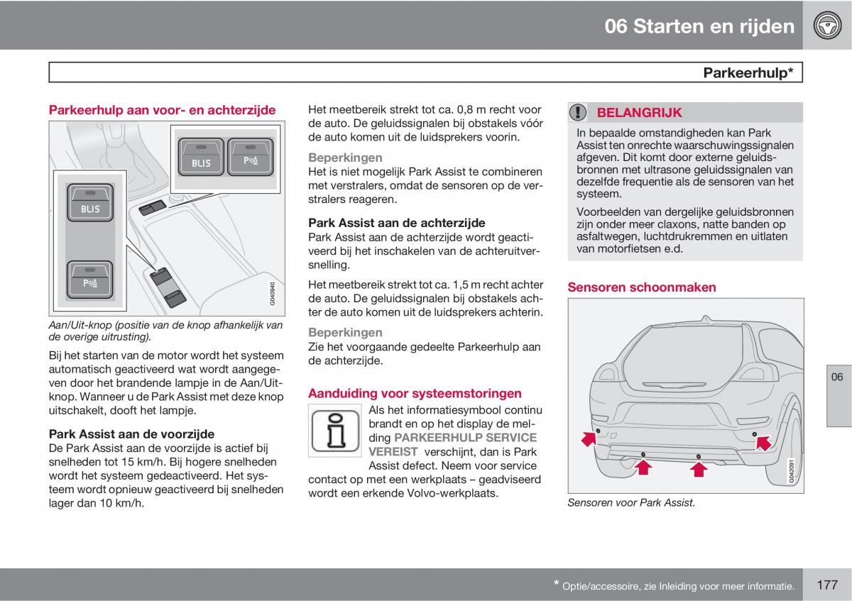 Volvo C30 handleiding / page 179