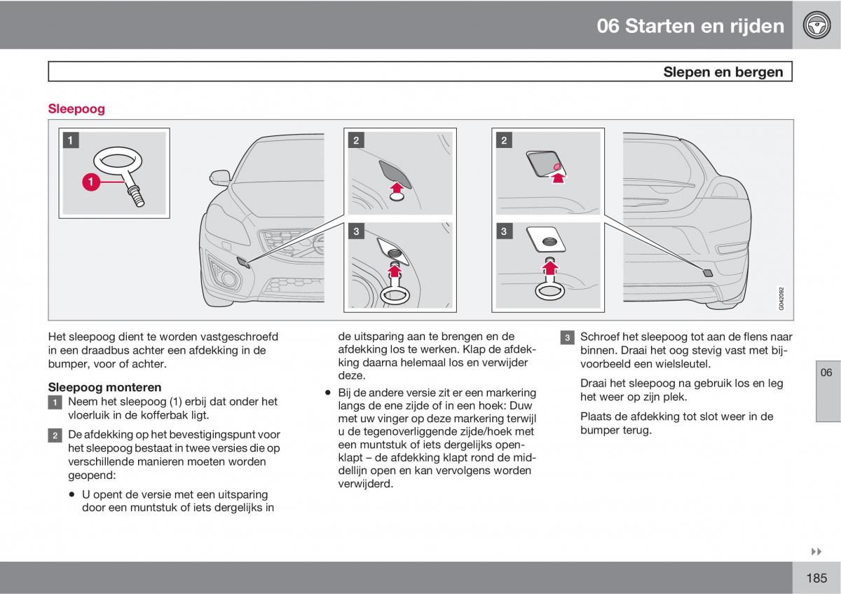 Volvo C30 handleiding / page 187