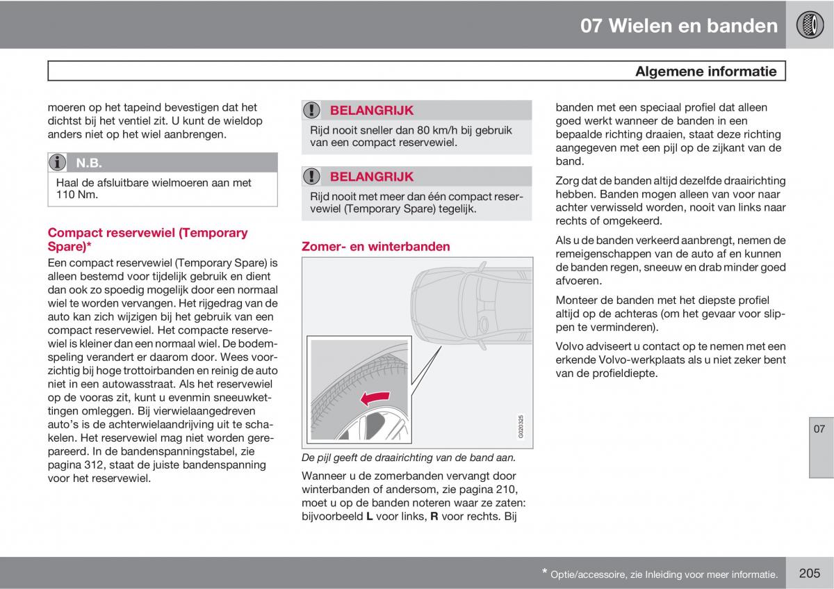 Volvo C30 handleiding / page 207