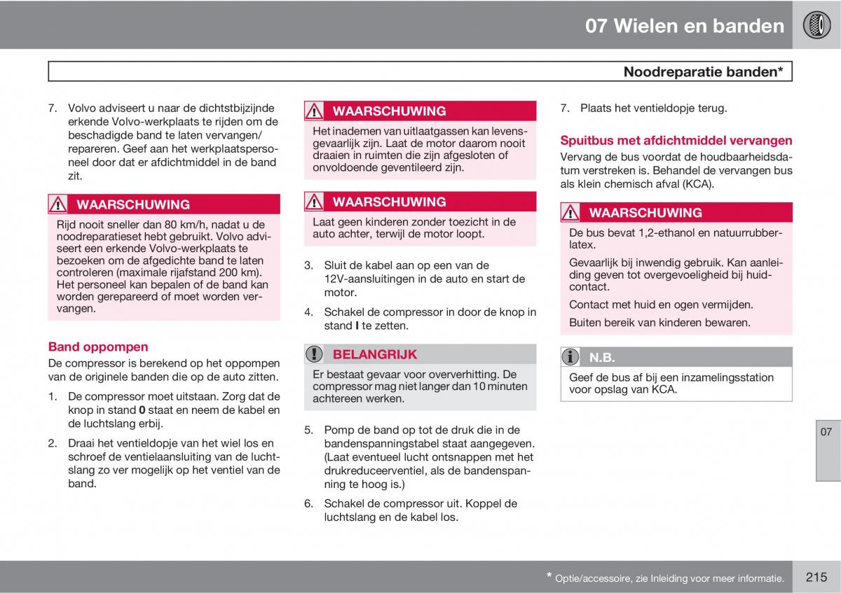 Volvo C30 handleiding / page 217