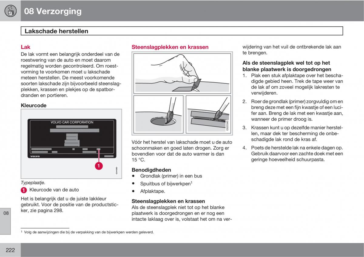 Volvo C30 handleiding / page 224