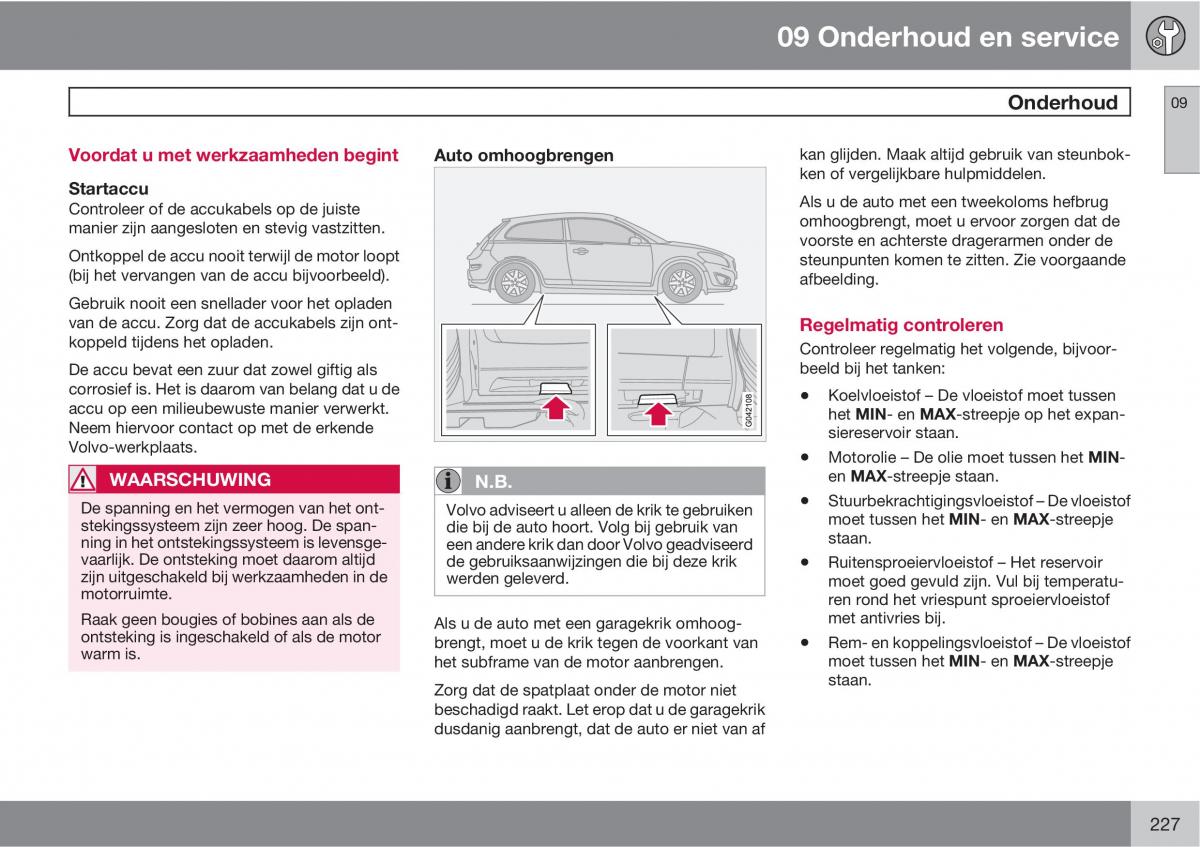 Volvo C30 handleiding / page 229