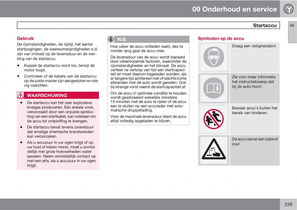 Volvo C30 handleiding / page 241