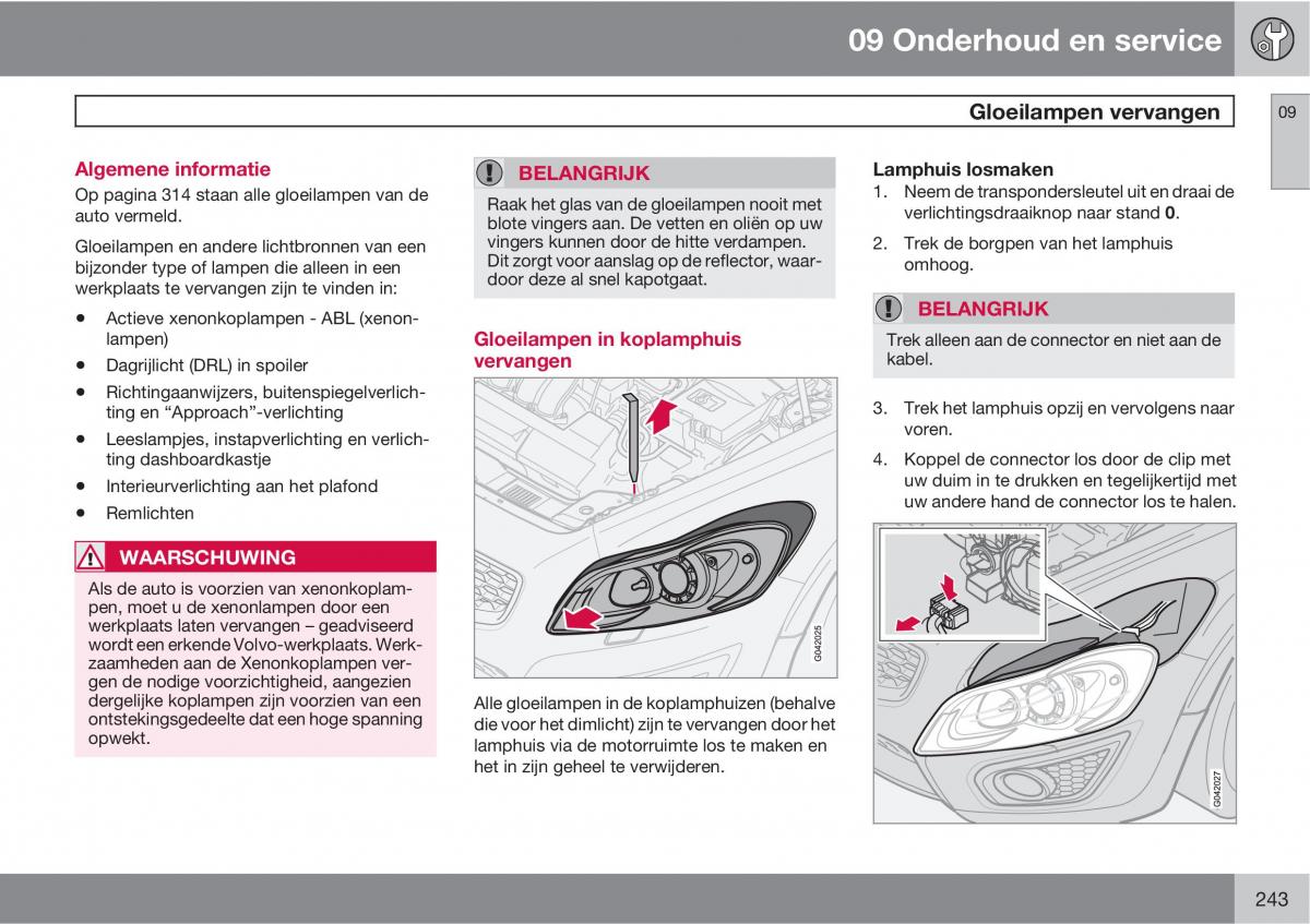 Volvo C30 handleiding / page 245