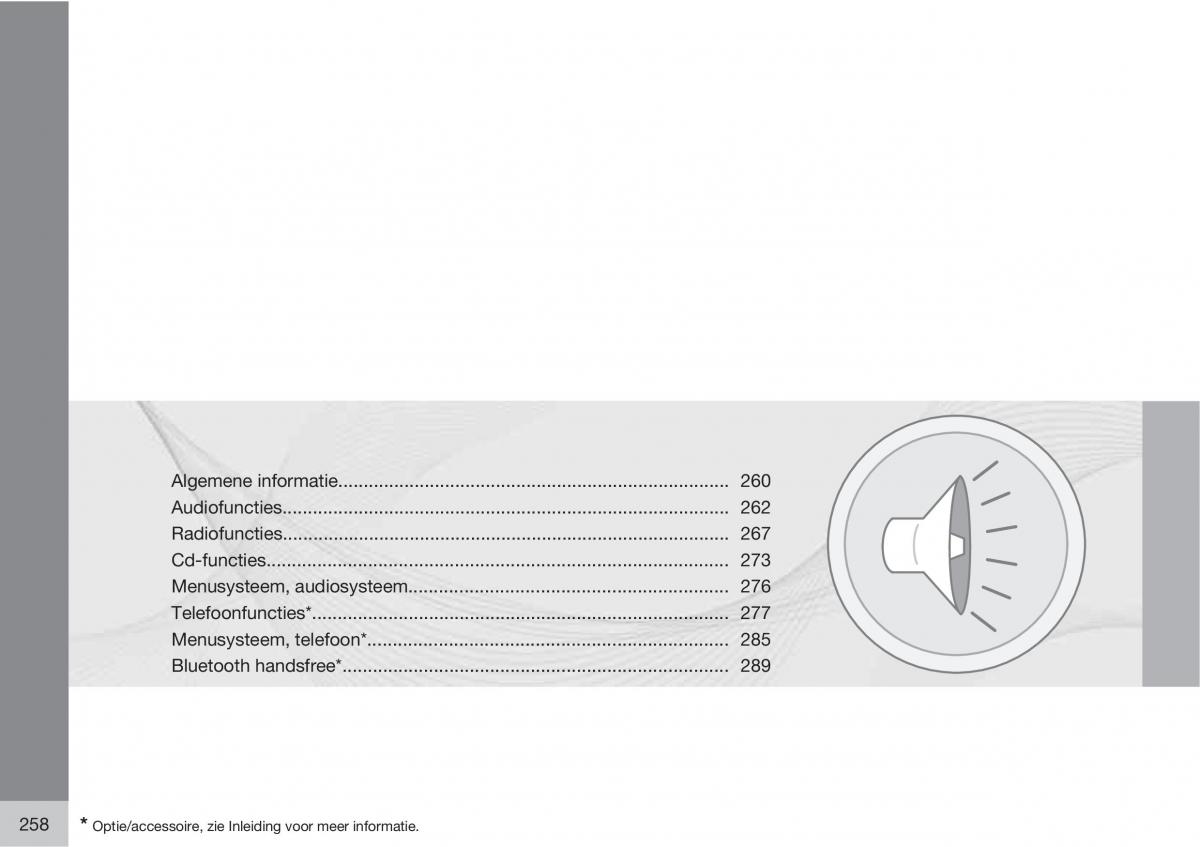 Volvo C30 handleiding / page 260