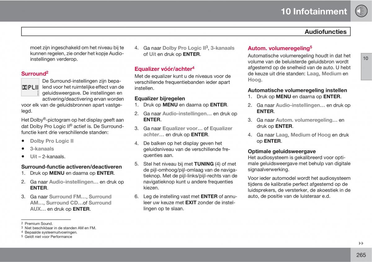 Volvo C30 handleiding / page 267