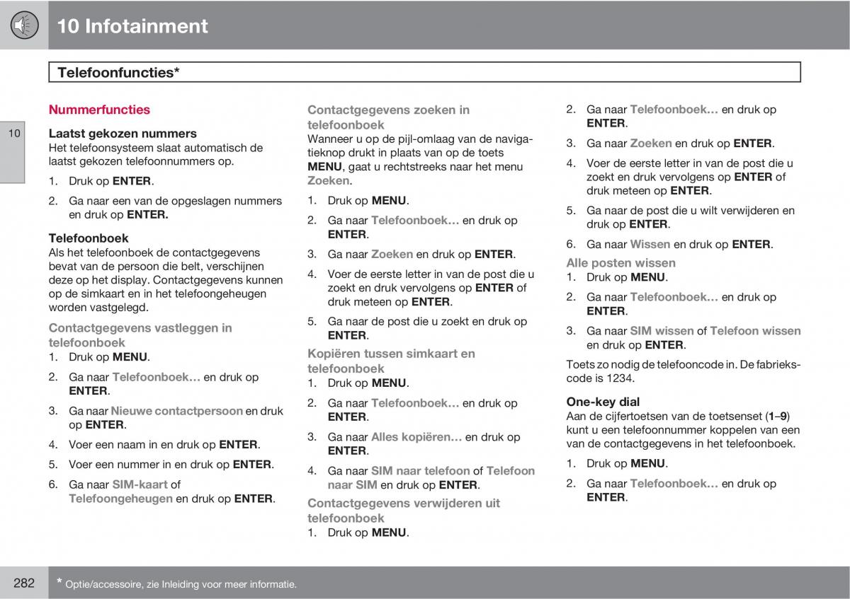 Volvo C30 handleiding / page 284