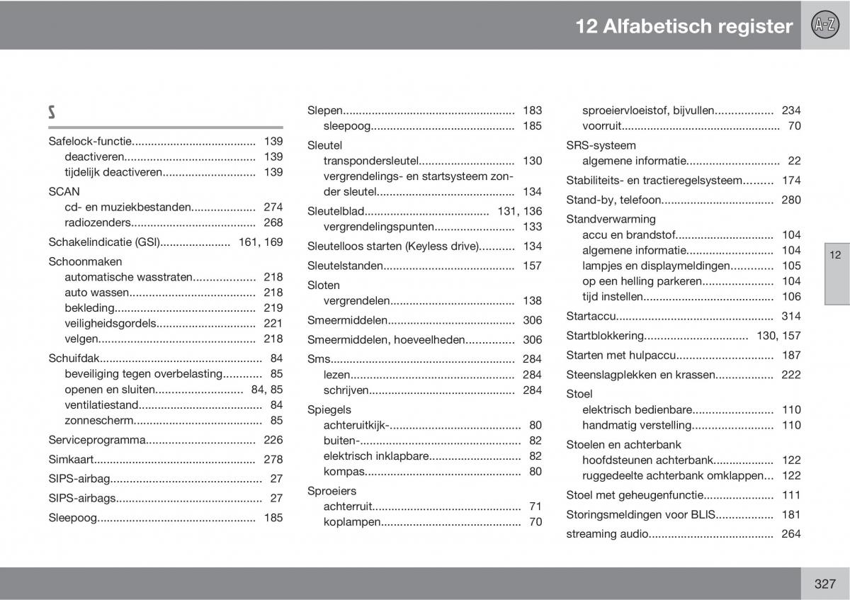 Volvo C30 handleiding / page 329