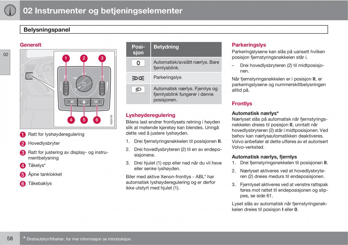 Volvo C30 bruksanvisningen / page 60