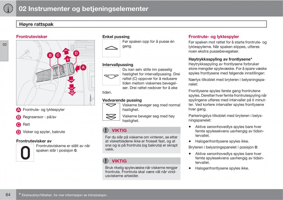 Volvo C30 bruksanvisningen / page 66