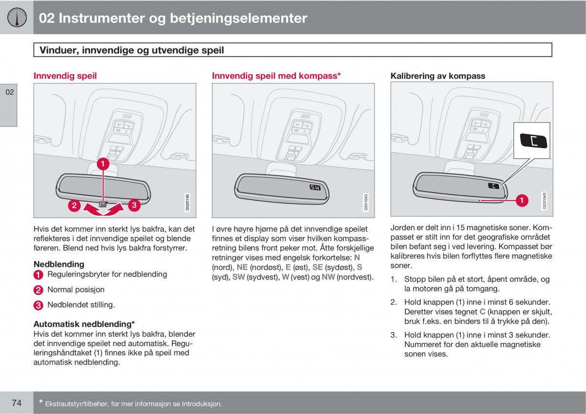 Volvo C30 bruksanvisningen / page 76