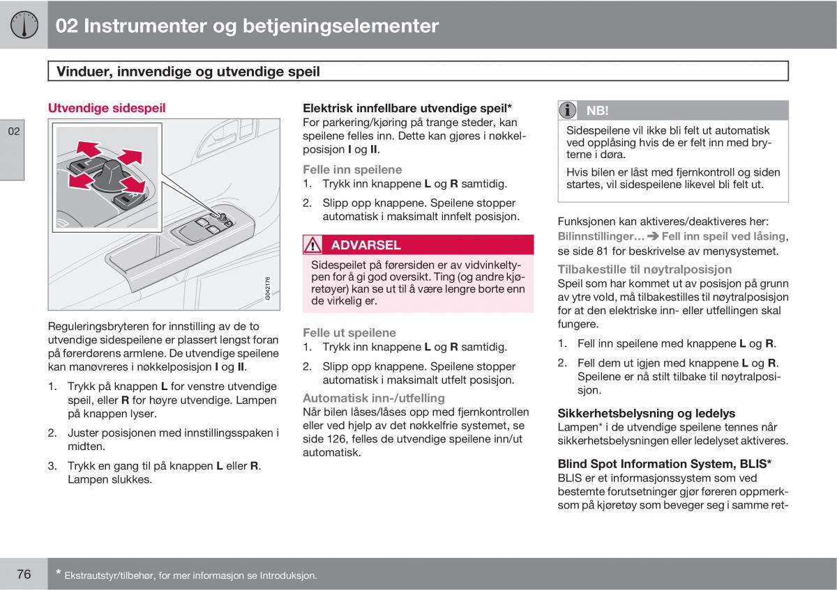 Volvo C30 bruksanvisningen / page 78