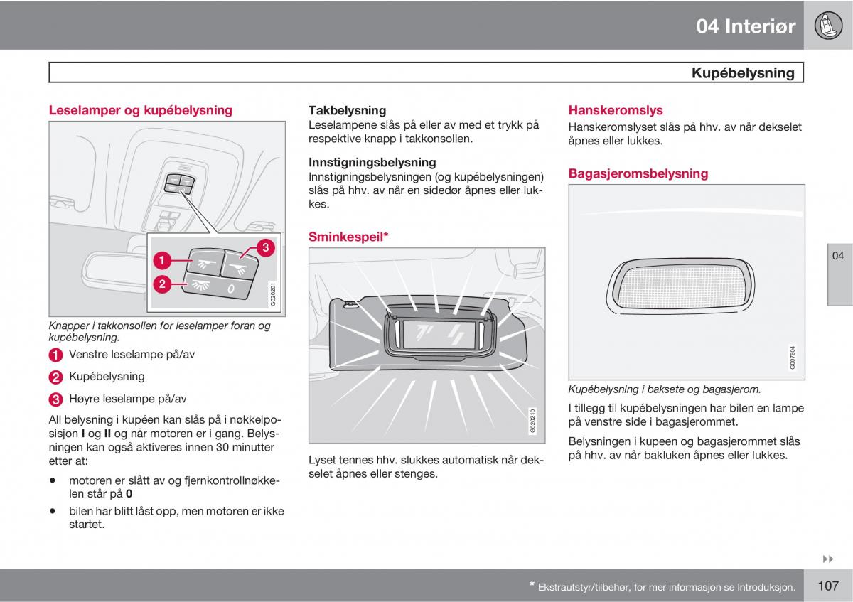 Volvo C30 bruksanvisningen / page 109