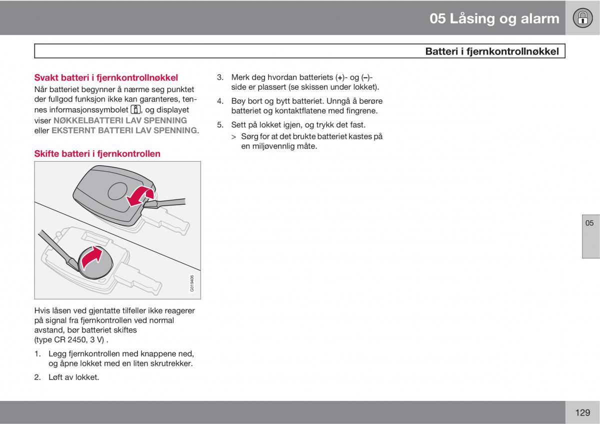 Volvo C30 bruksanvisningen / page 131