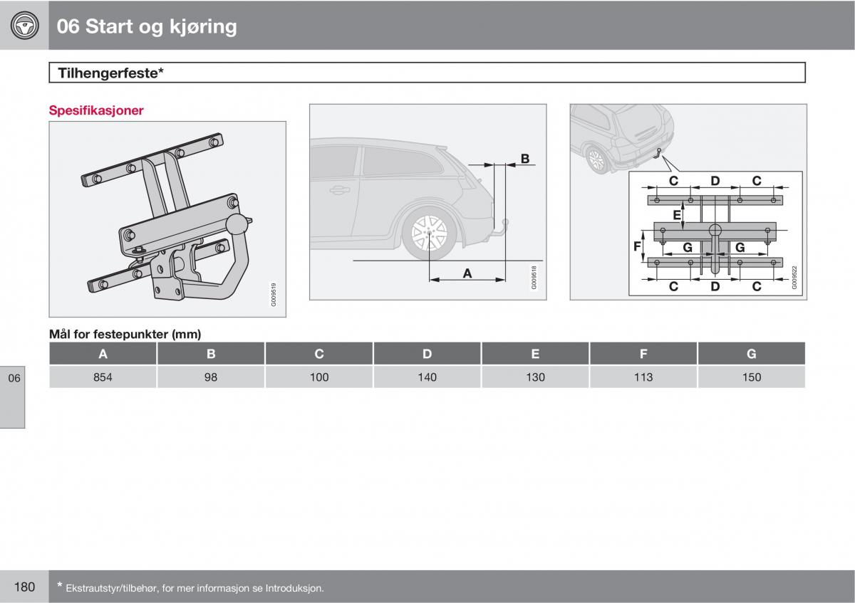 Volvo C30 bruksanvisningen / page 182