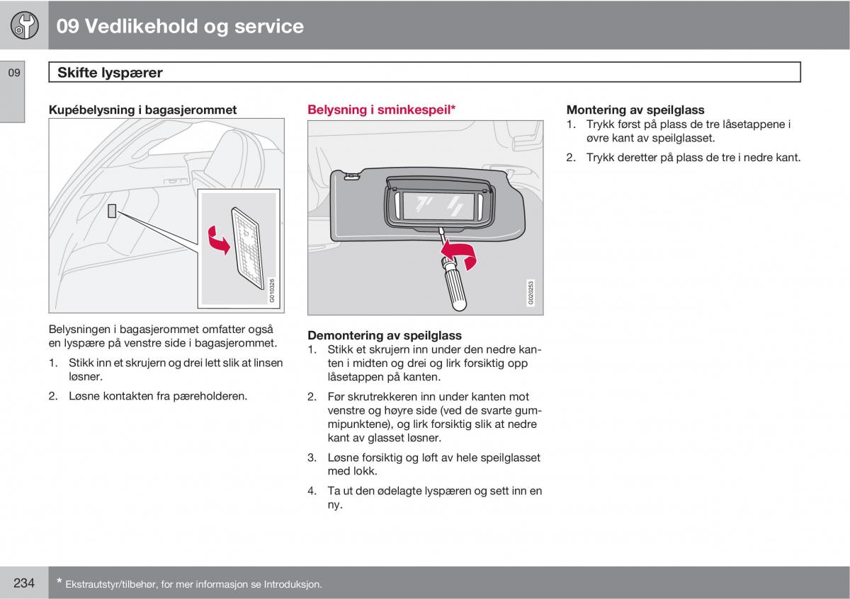 Volvo C30 bruksanvisningen / page 236