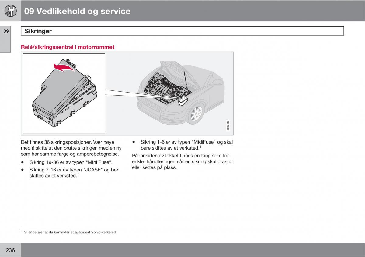 Volvo C30 bruksanvisningen / page 238