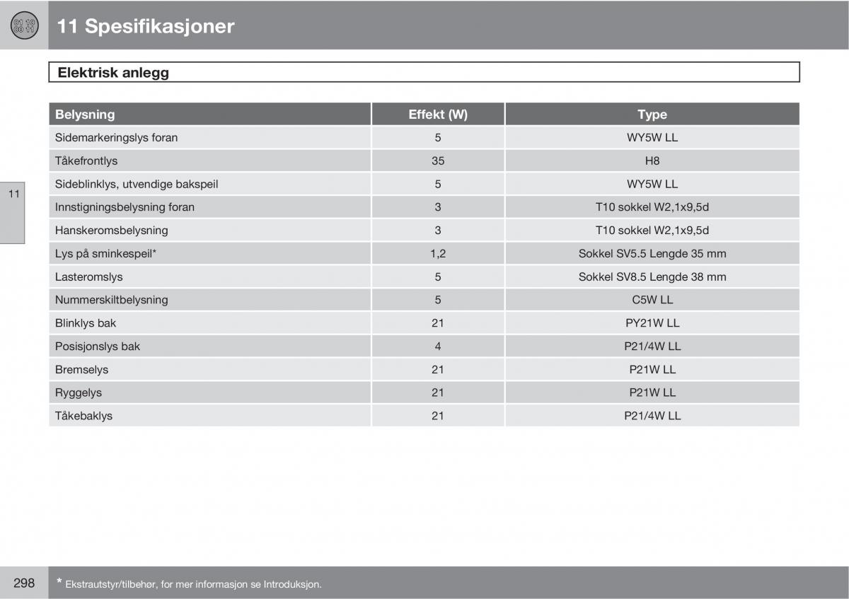 Volvo C30 bruksanvisningen / page 300