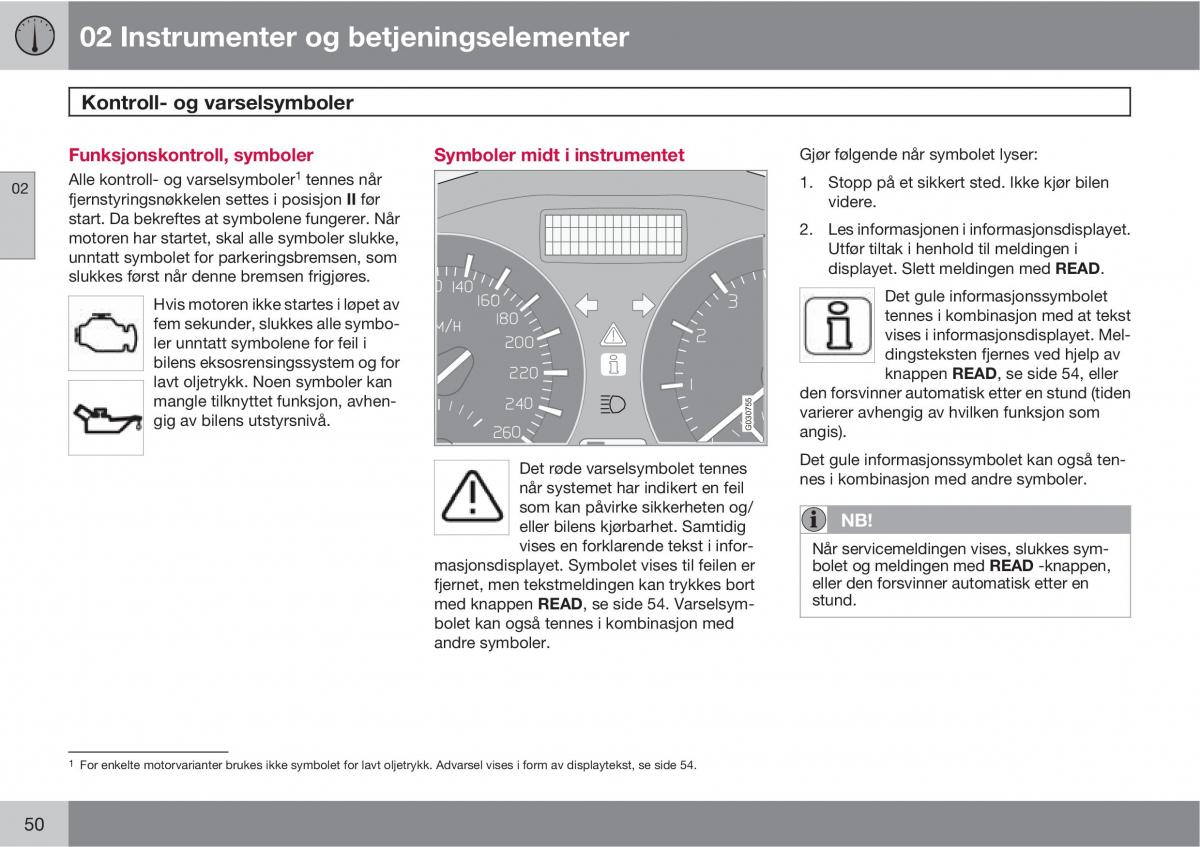 Volvo C30 bruksanvisningen / page 52