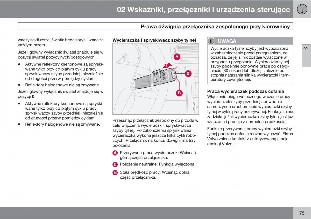 Volvo C30 instrukcja obslugi / page 77