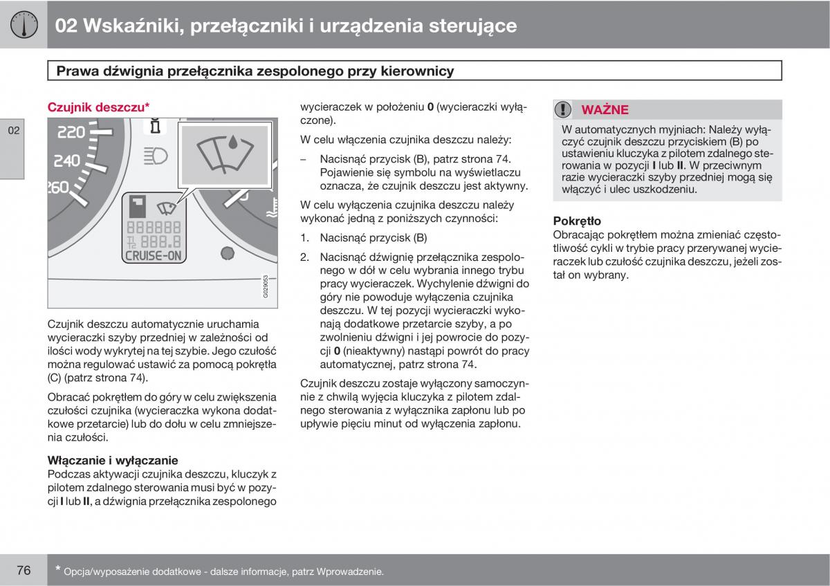 Volvo C30 instrukcja obslugi / page 78